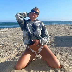 Talentless Gray Oversized Tie Dye Hoodie